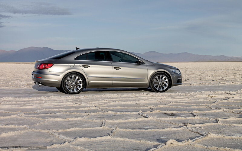 Silver Sedan on Salt Flat — Serene