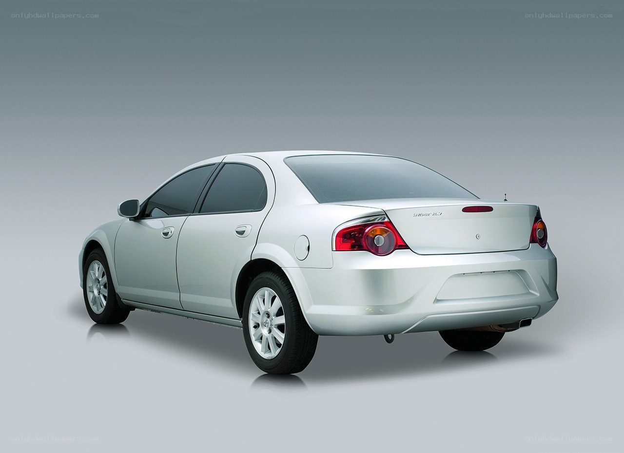 silver sedan rear view