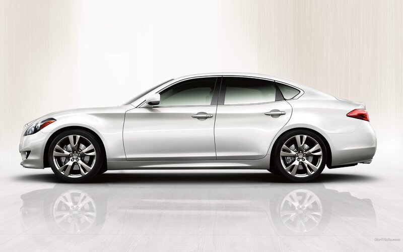 silver sedan side profile