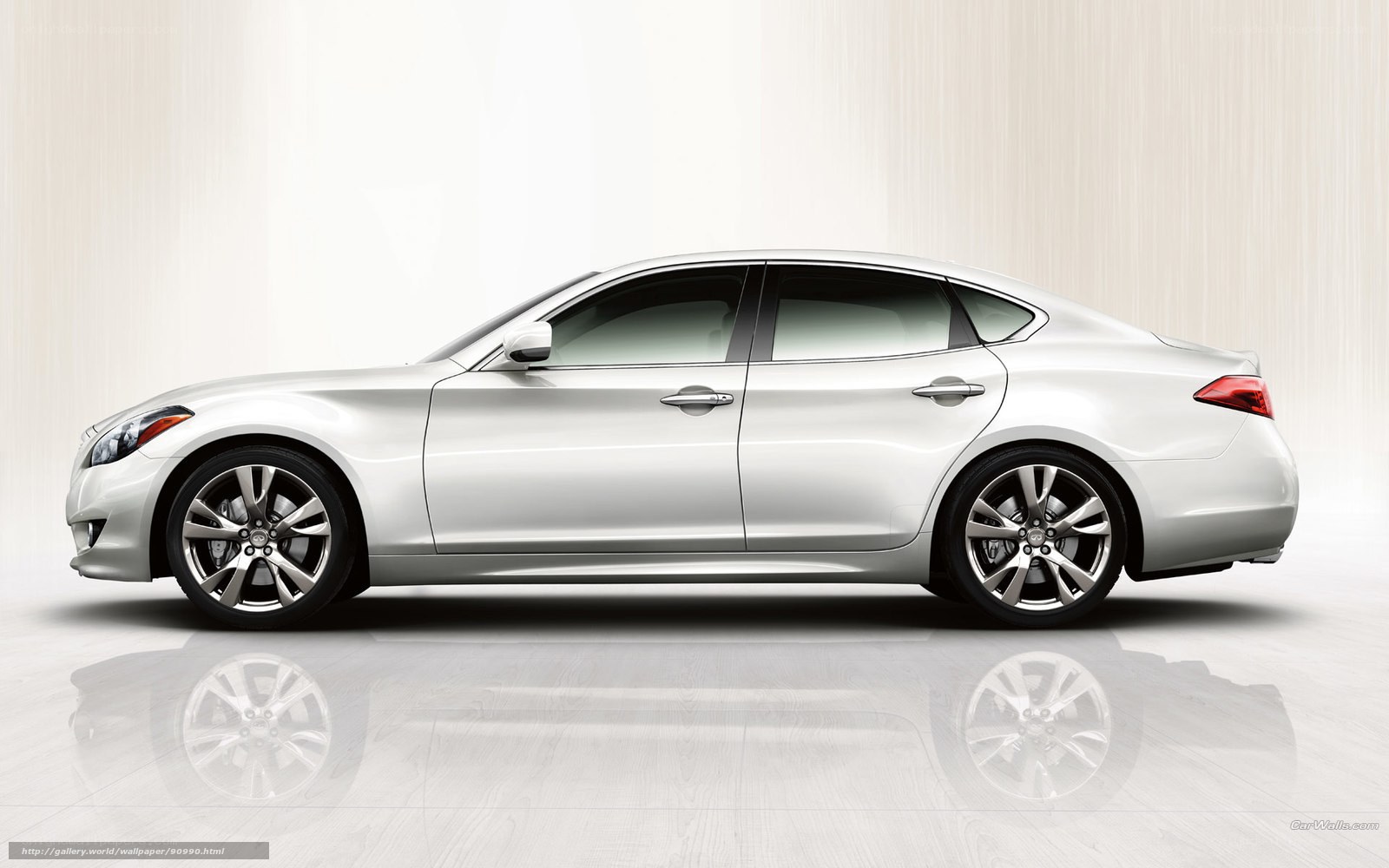 silver sedan side profile