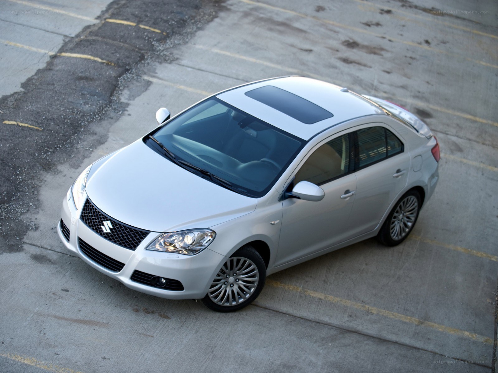 silver sedan with sunroof