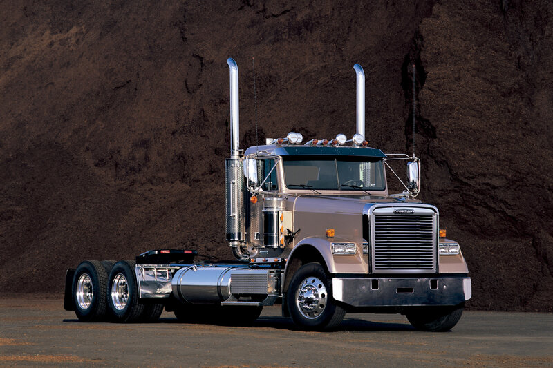 Silver Semi-truck — Brown