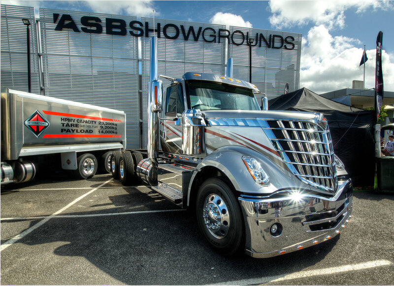 Silver Semi-truck — Dramatic, Afternoon