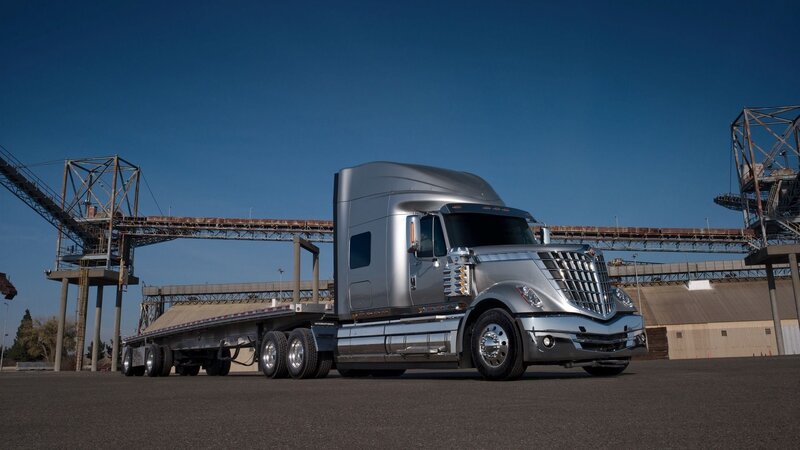 Silver Semi-truck — Dramatic