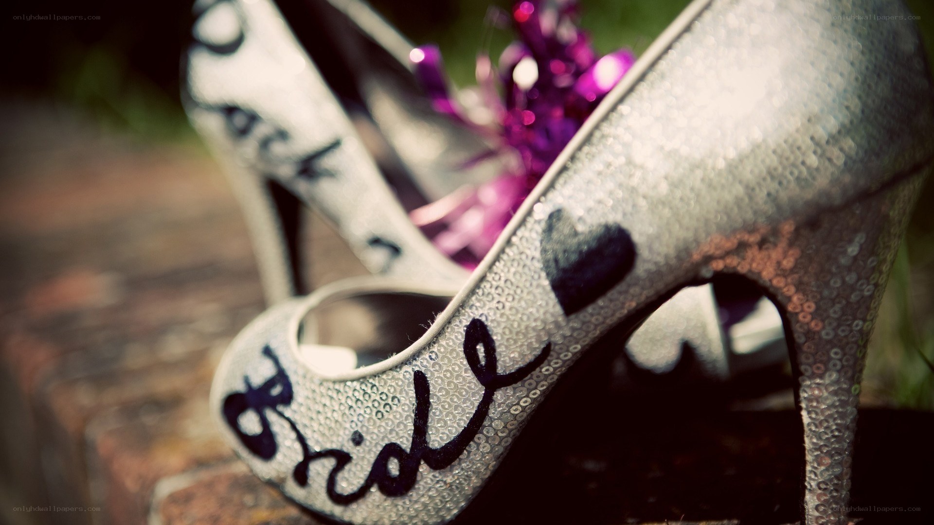 silver sequin bridal shoes