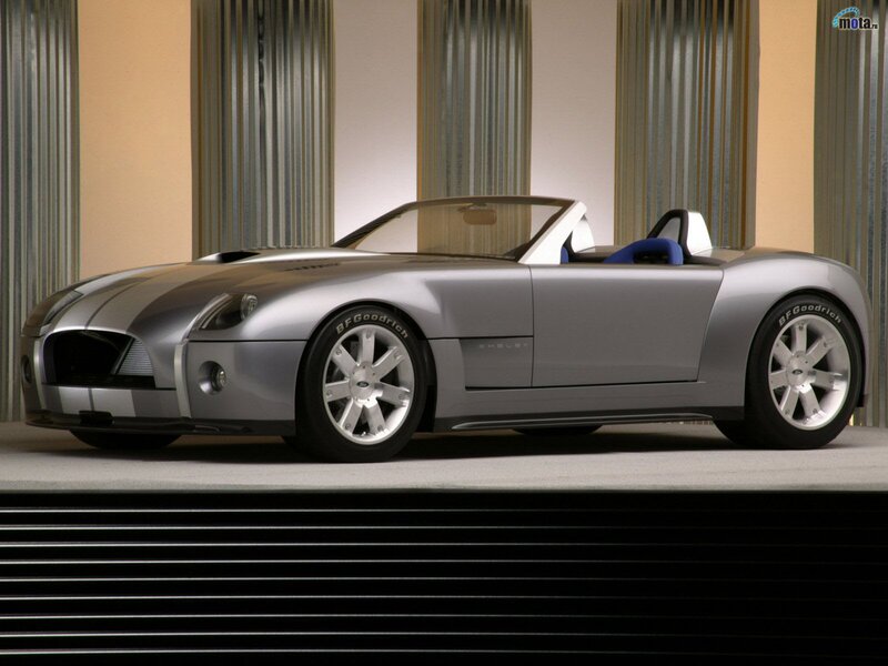 Silver Shelby Concept Car