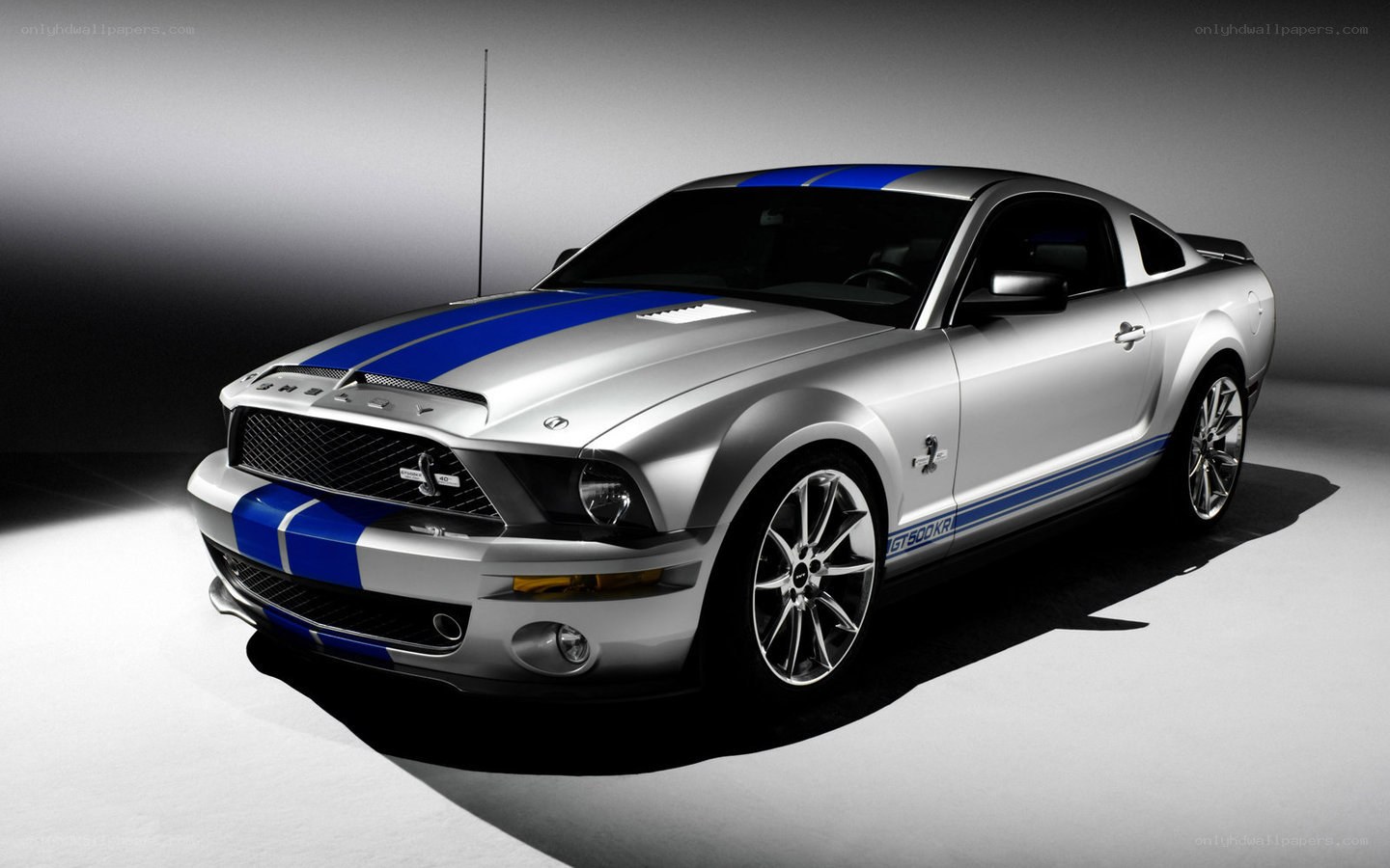 Silver Shelby GT500KR