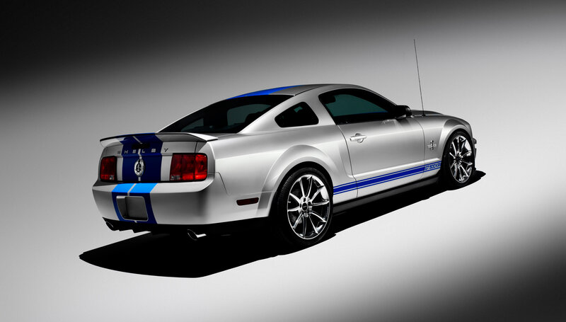 Silver Shelby Mustang — Dramatic, 3d Render