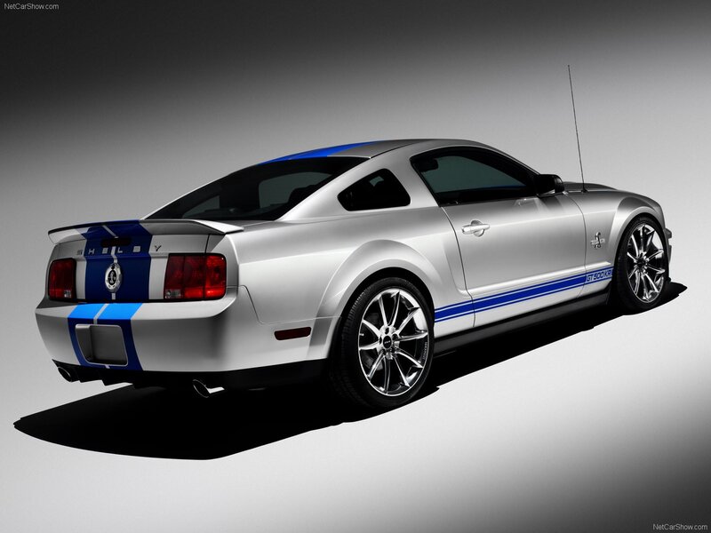Silver Shelby Mustang — Dramatic, Photograph