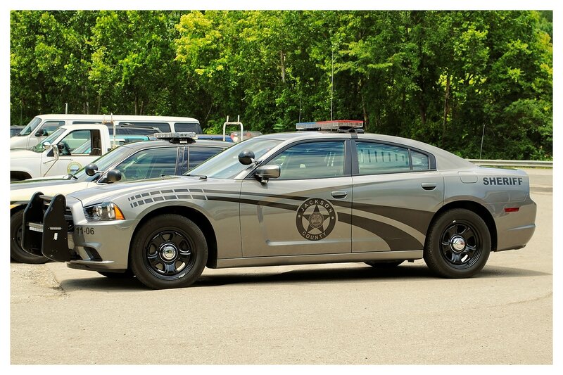Silver Sheriff Car