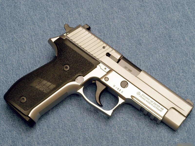 Silver SIG Sauer Pistol — Neutral