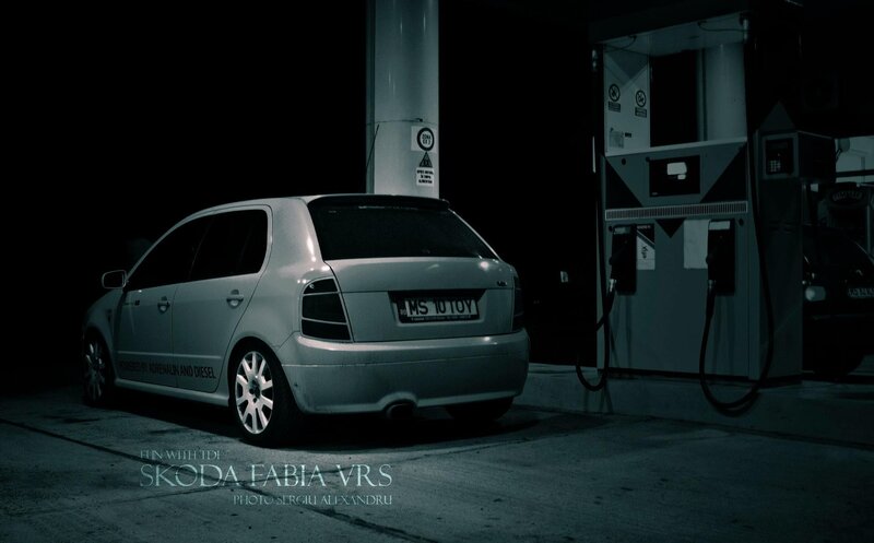 Silver Skoda Fabia