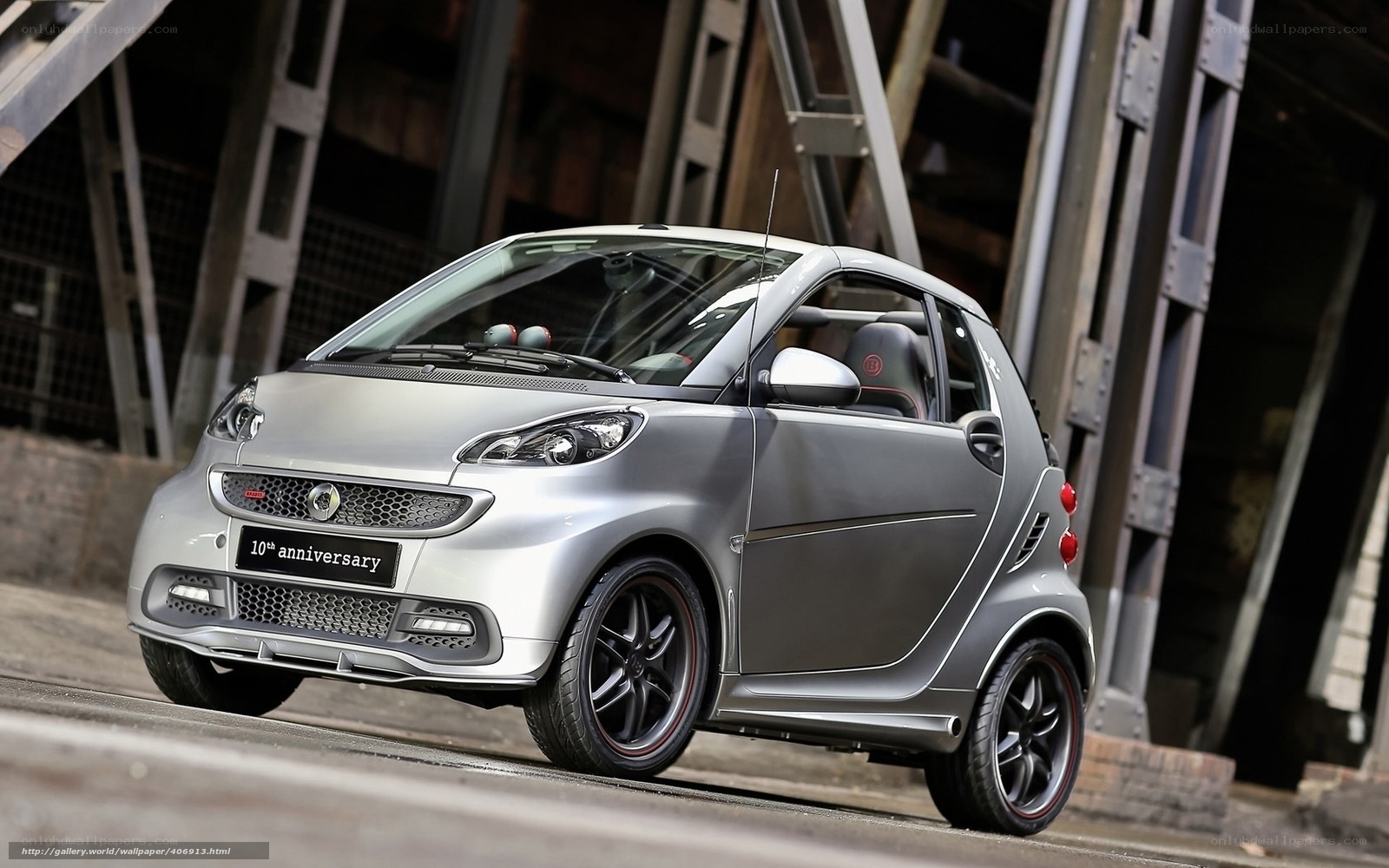 silver smart car anniversary