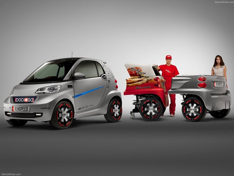 Silver Smart Car Concept