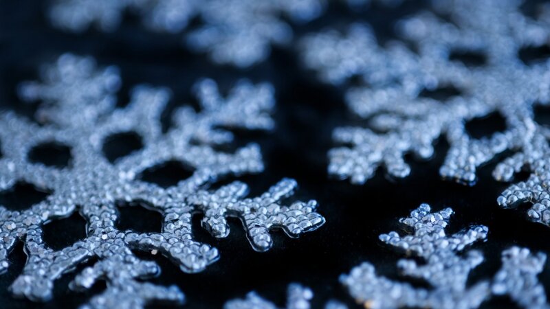 Silver Snowflake Decorations