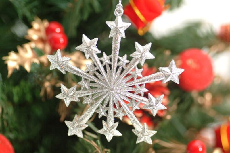Silver Snowflake Ornament