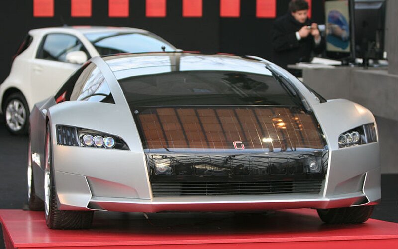 Silver Solar Car — Showroom