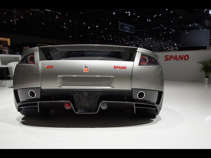Silver Spano GTA rear view