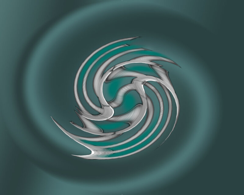 Silver Spiral Design
