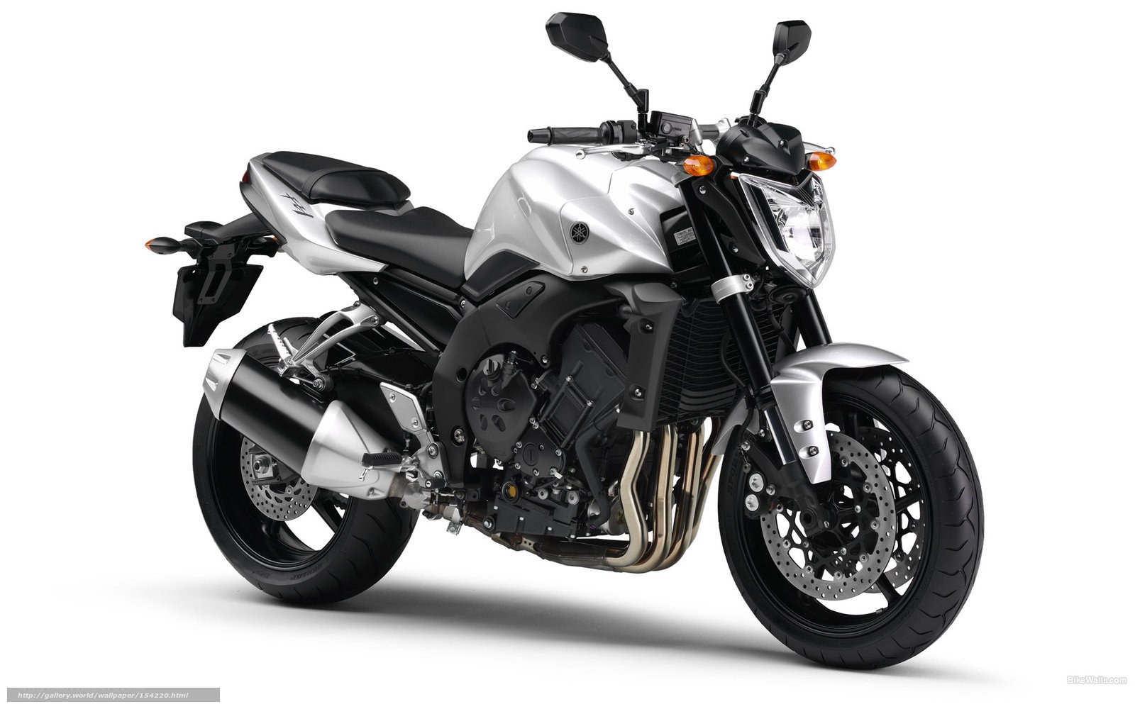 silver sport motorcycle