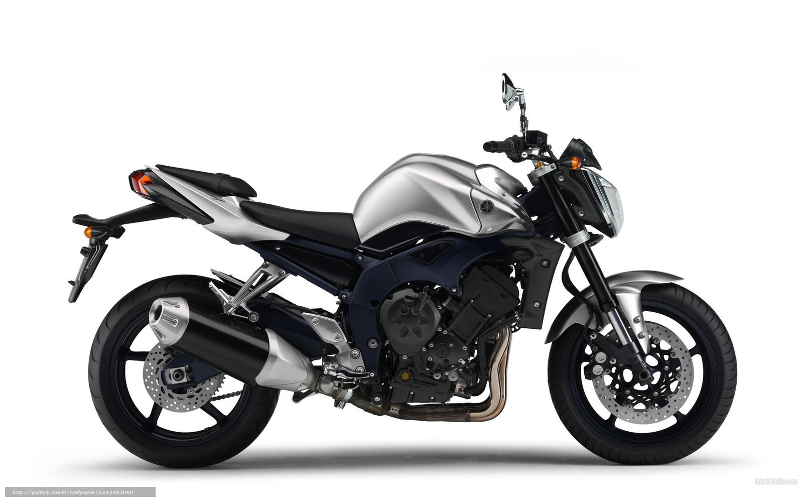 silver sport motorcycle