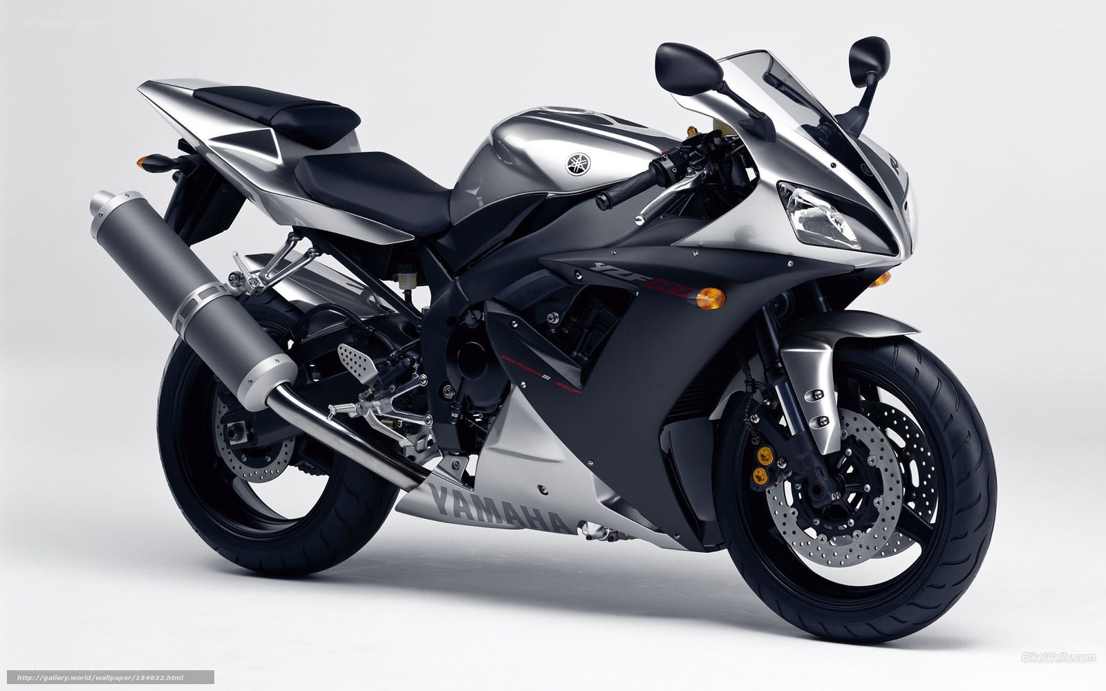 silver sport motorcycle