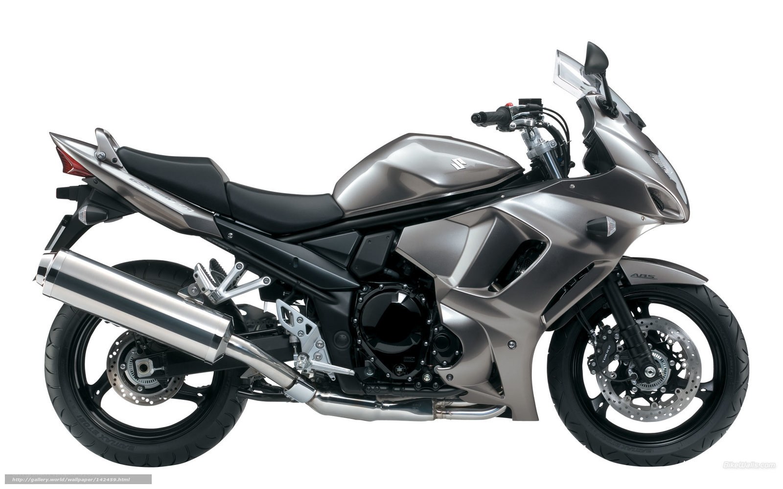 silver sport motorcycle