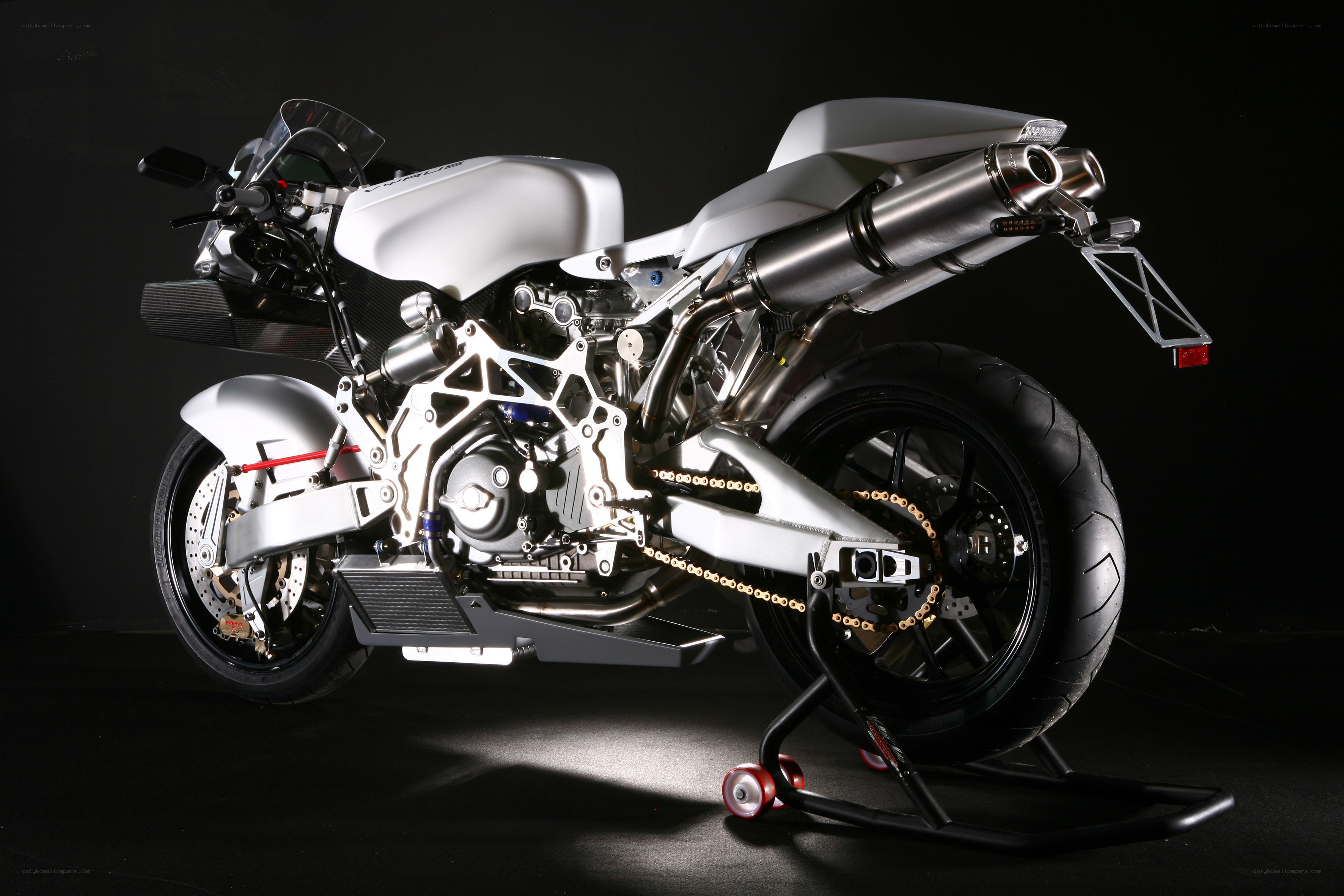 silver sport motorcycle