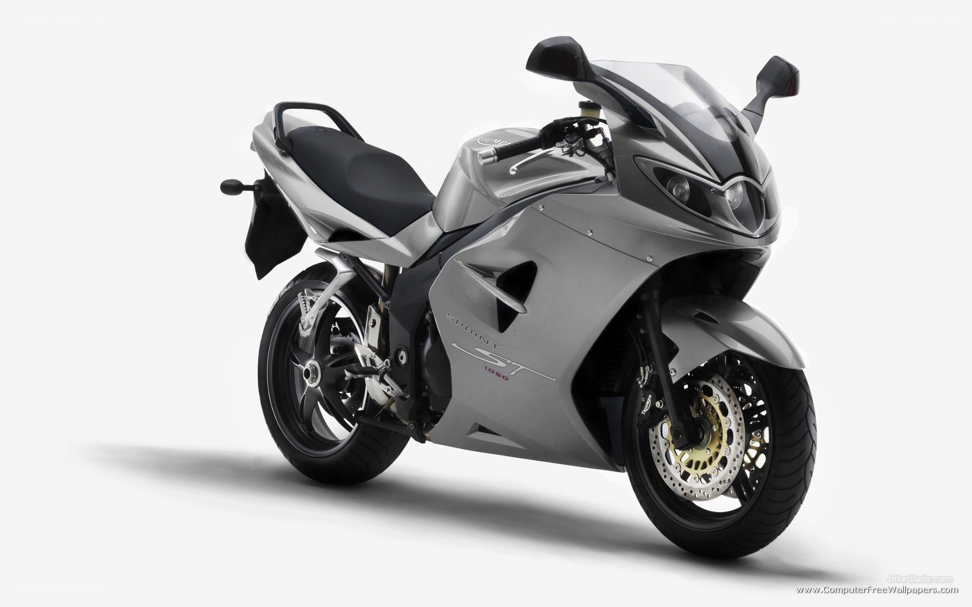silver sport motorcycle