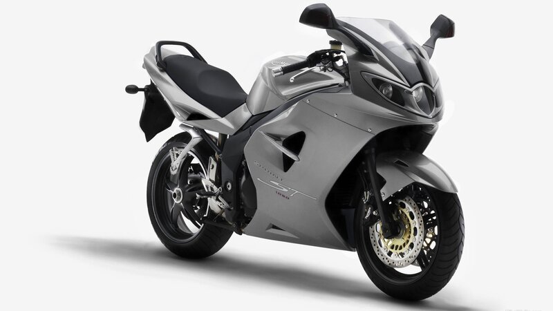 silver sport motorcycle