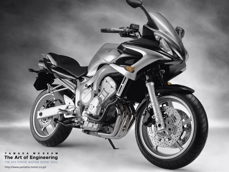 Silver Sport Motorcycle — Black