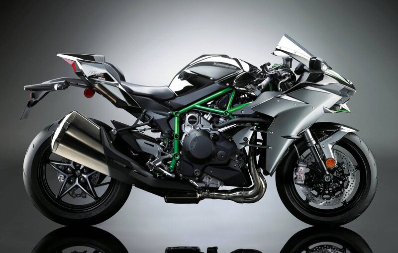 Silver Sport Motorcycle — Dramatic, Photograph