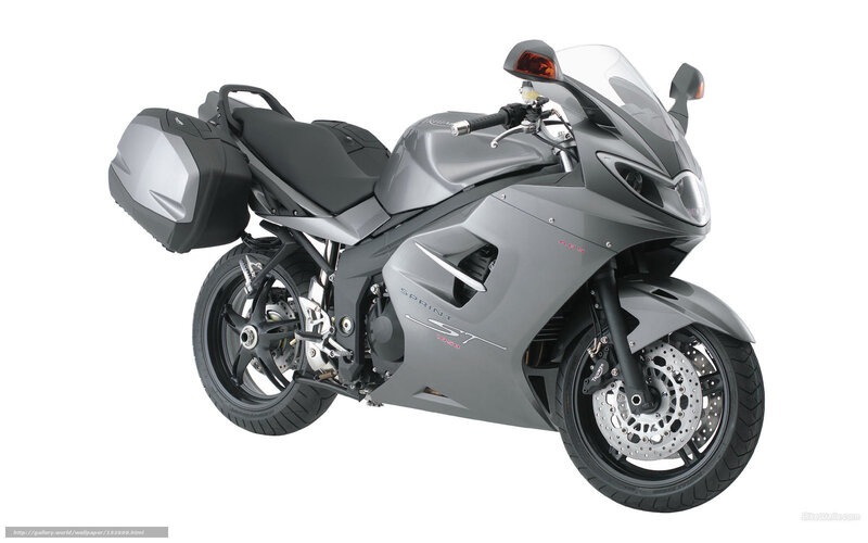 Silver Sport Motorcycle — Gray, Neutral, Photograph, Saddlebags