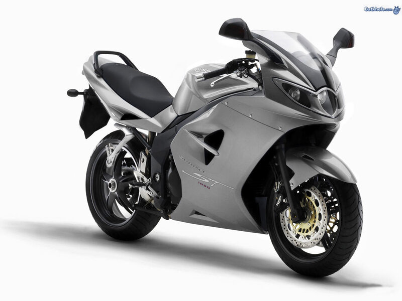 Silver Sport Motorcycle — Gray