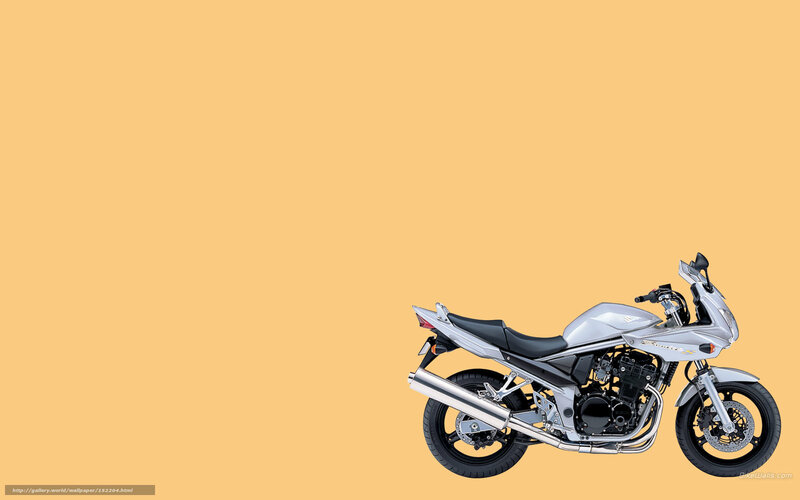 Silver Sport Motorcycle — Yellow