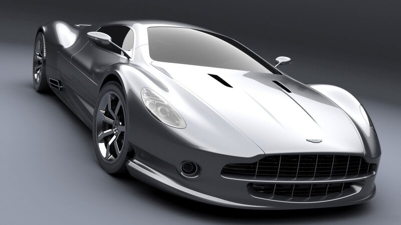 silver sports car