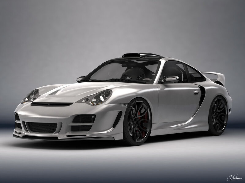 silver sports car