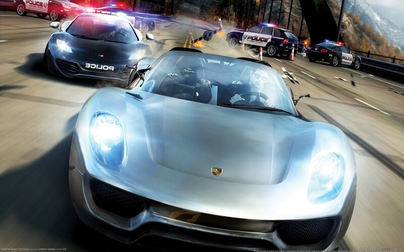 Silver Sports Car — Action-packed