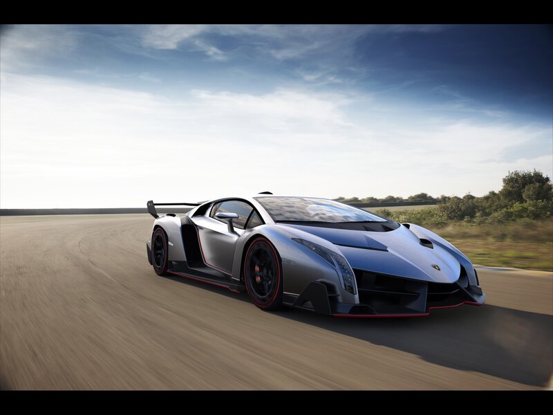 Silver Sports Car — Afternoon, Race Track