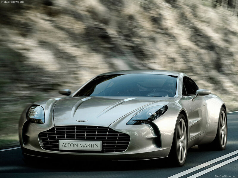 Silver Sports Car — Aston Martin