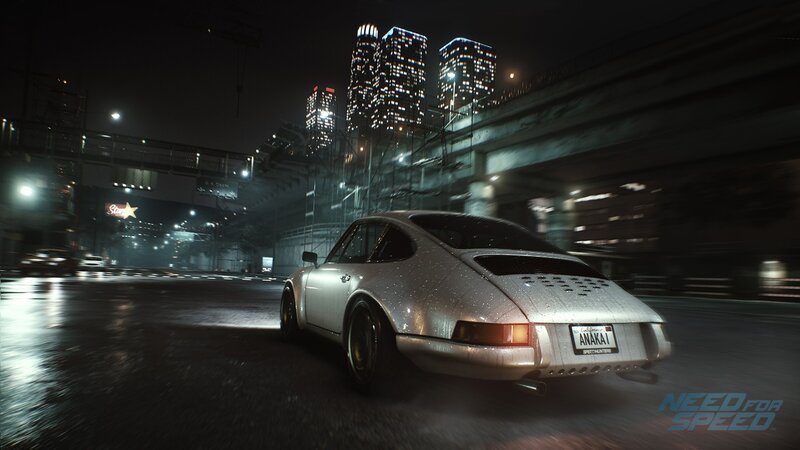 Silver Sports Car — Black, Dark, Dramatic, Night