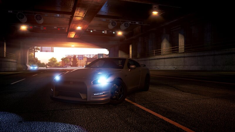 Silver Sports Car — Black, Dark, Dramatic