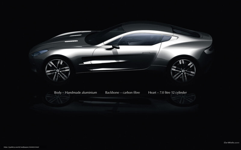 Silver Sports Car — Black, Dramatic, Digital Art, Text