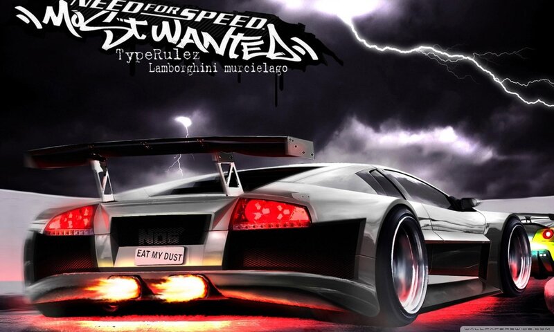 Silver Sports Car — Black, Dramatic, Night, Digital Art, Lightning