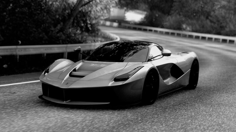 Silver Sports Car — Black, Dynamic, 3d Render