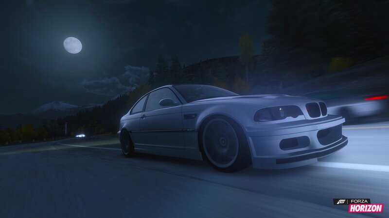 Silver Sports Car — Blue, Dark