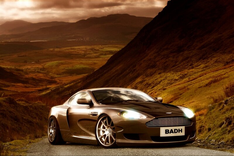 Silver Sports Car — Brown