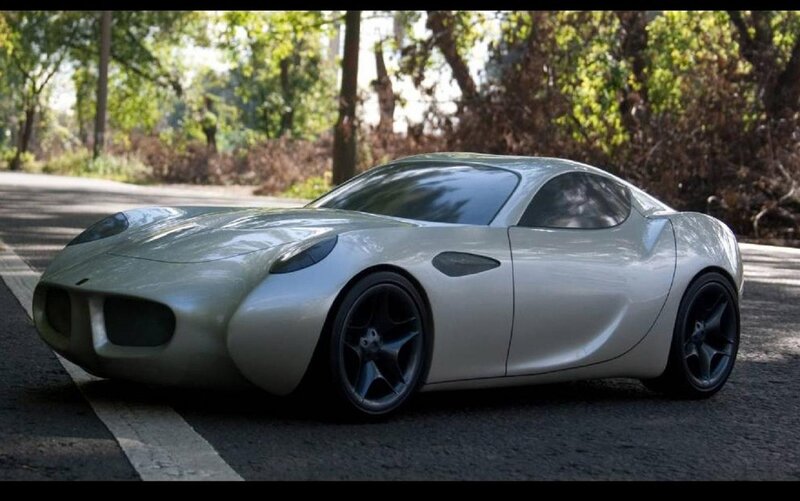 Silver Sports Car — Calm, Afternoon, 3d Render