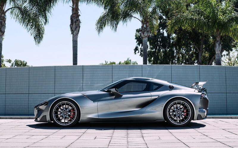 Silver Sports Car — Calm, Afternoon, Photograph, Palm Trees