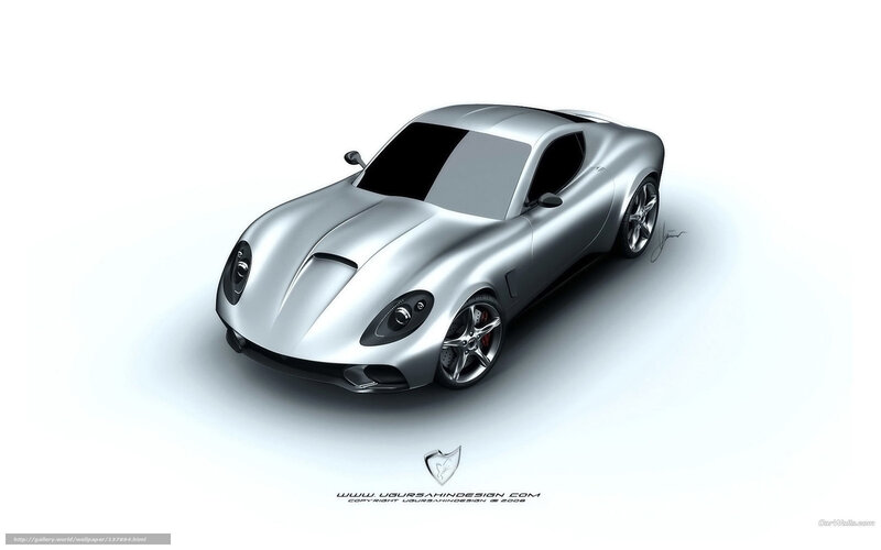 Silver Sports Car — Clean, 3d Render